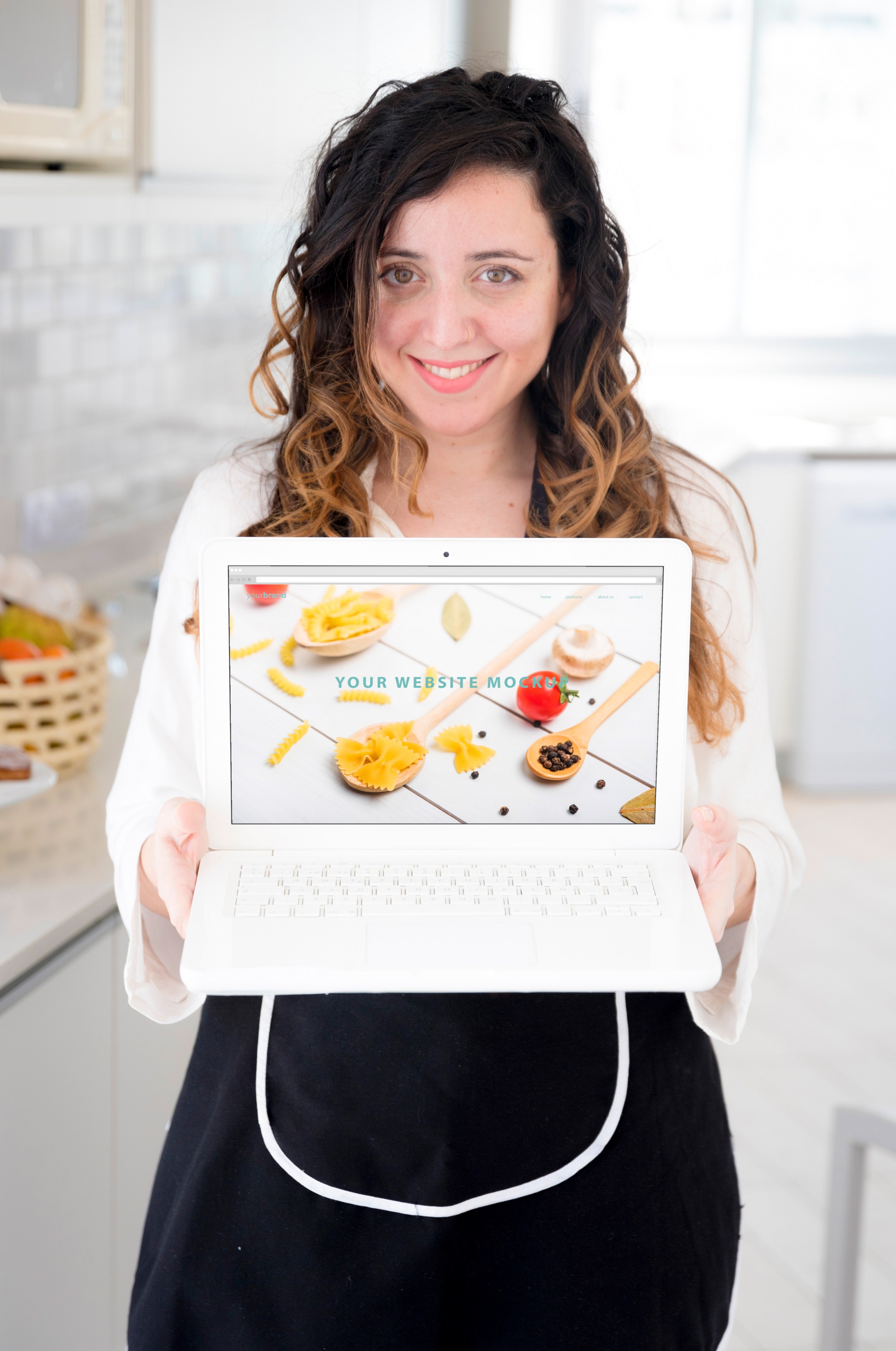 Ambiente cucina durante una lezione online